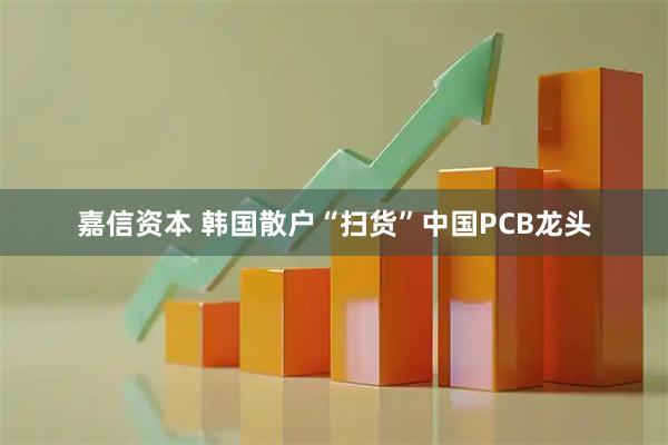 嘉信资本 韩国散户“扫货”中国PCB龙头